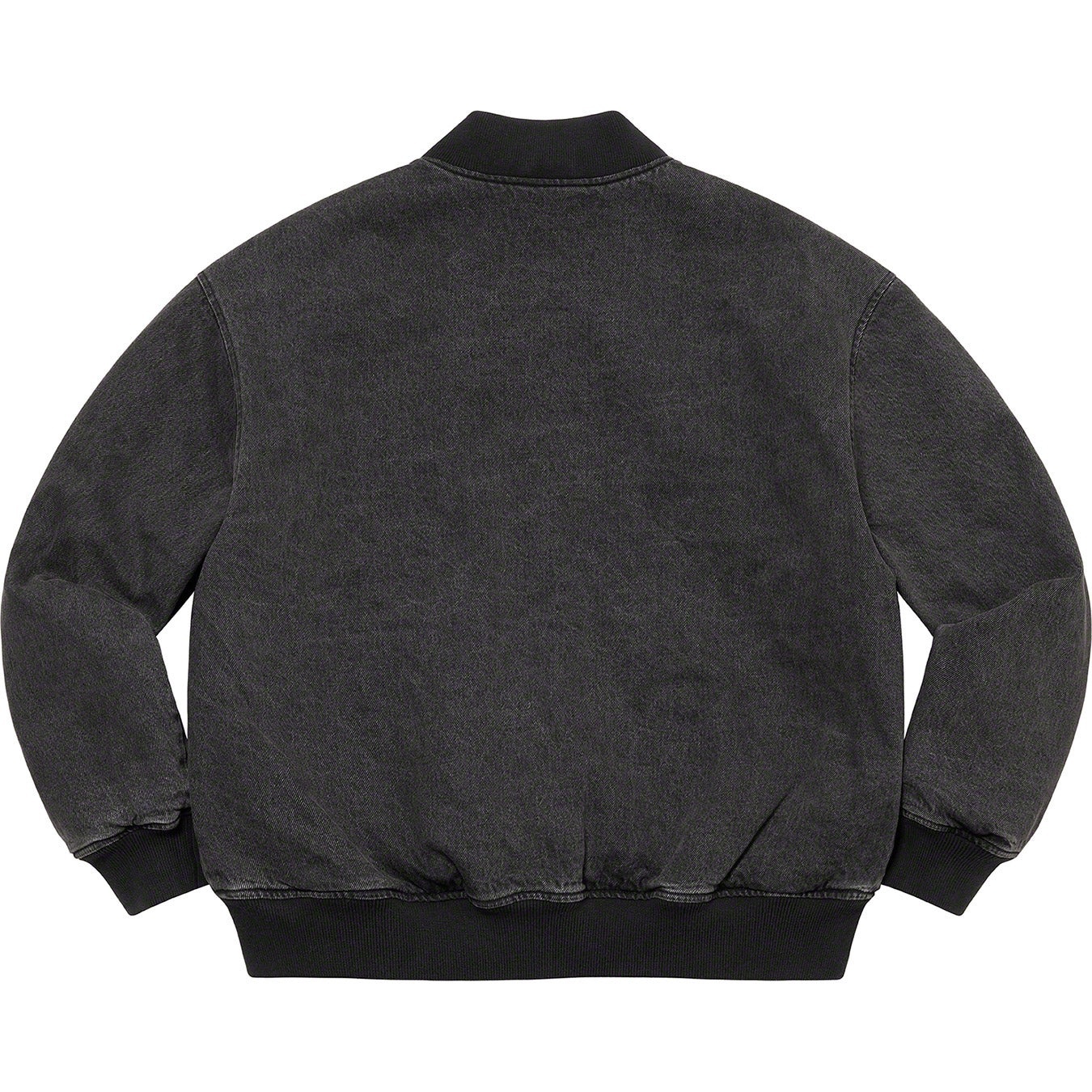 Washed Knockout Denim Varsity Jacket view 18